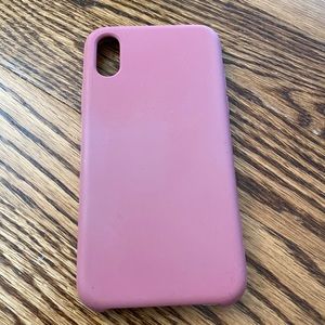 Mauve iPhone X soft silicone case